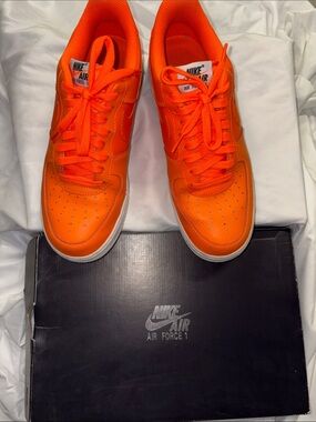 Nike Men’s Air Force 1 Sneakers in Vibrant Orange